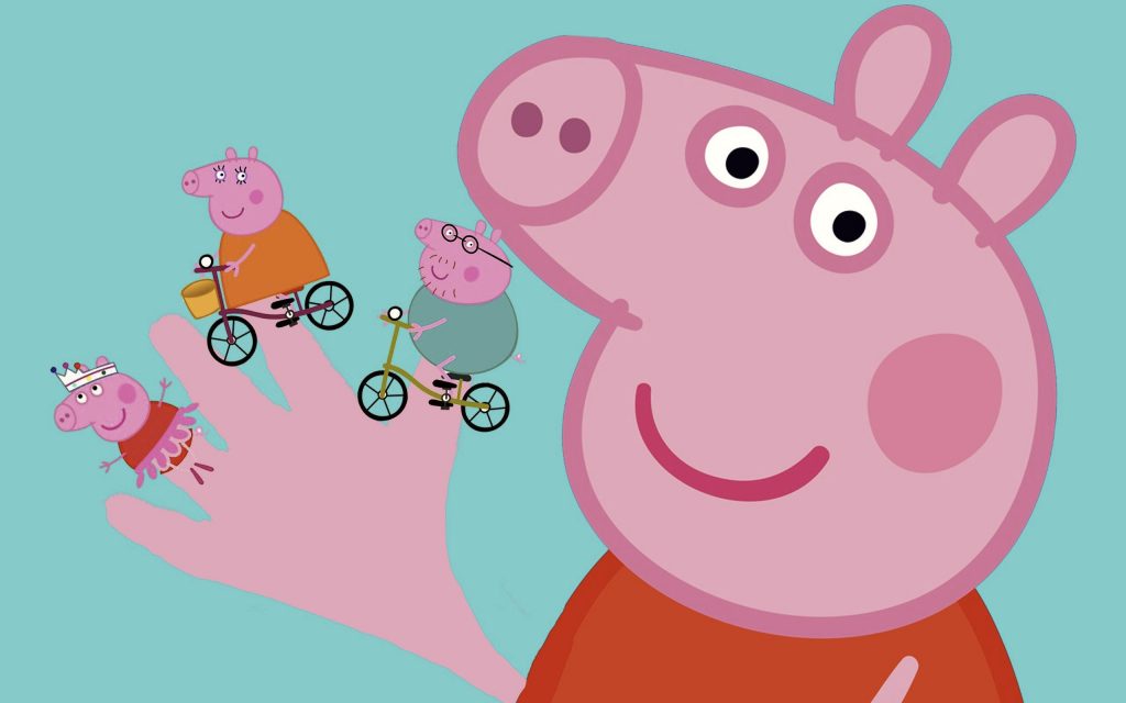peppa pig, porquinha rosa, peppa, papai pig, mamãe pig, criança, desenho animado